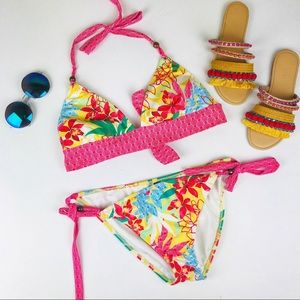 GUESS USA Tropical Floral Summer Bikini
